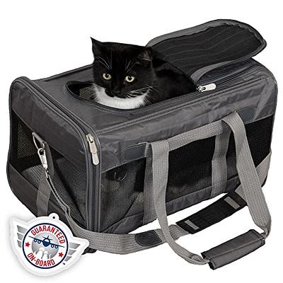 Sherpa Travel Original Deluxe Airline Approved Pet Carrier Black Lattice Medium