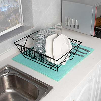 Dish Mat Drying Kitchen Mat 24 x 18 Reversible Microfiber Dish