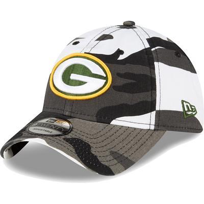 Men's New Era Black Green Bay Packers 2021 Salute to Service Trucker 9TWENTY Adjustable Hat