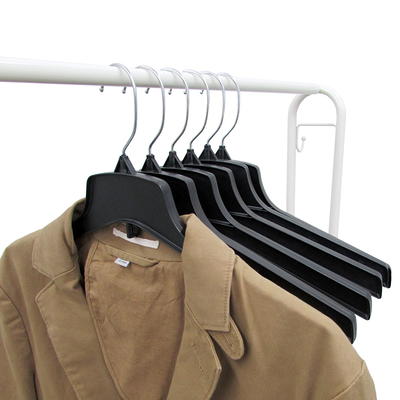 Adult Plastic Hangers: Clear Plastic Heavy Duty 17 Inch Dress Hanger