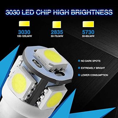 SIR IUS LED 194 LED Bulbs Extremely Super Bright 3030 Chipset for Car truck  Interior Dome Map Door Courtesy Marker License Plate Lights Compact Wedge