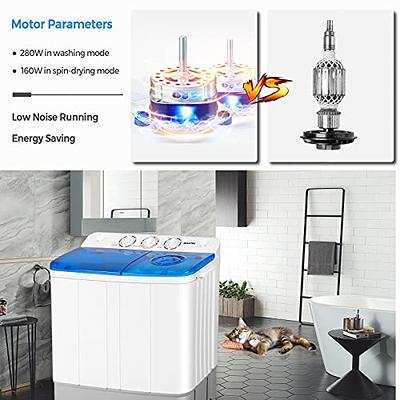 8.8 Lbs Portable Washing Machine 2 In 1 Mini Washer And Dryer