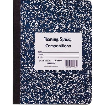 Wholesale Composition Notebooks: Discounts on Roaring Spring Marble Plain  Paper Composition Book ROA77479 - Yahoo Shopping