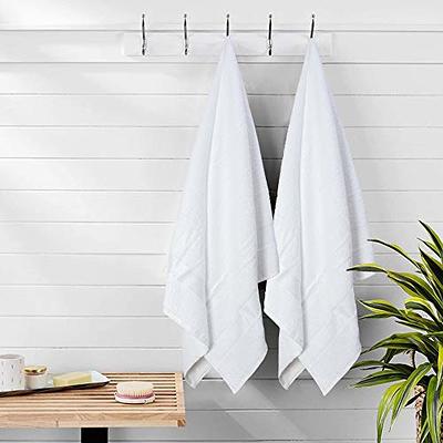 Belizzi Home Cotton 2 Pack Oversized Bath Towel Set 28x55 inches, Large Bath  Tow