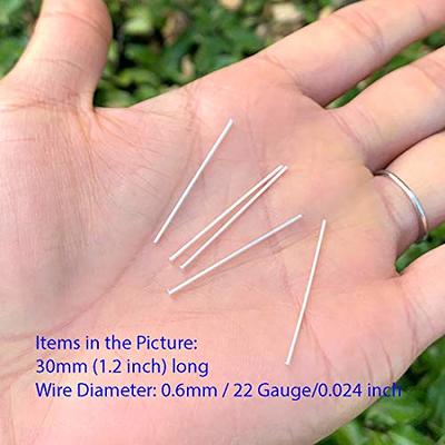 200Pcs Flat Head Pins for Jewelry Making 18mm Stainless Steel Flat