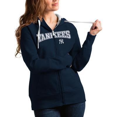 Men's Antigua Black New York Giants Logo Victory Pullover Hoodie