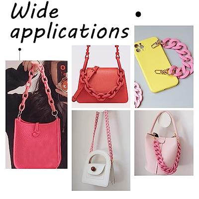 Chain Strap Purse Handle Replacement Handbag Acrylic Decoration Shoulder  Straps Handles Wallet Crossbody Detachable Flat 