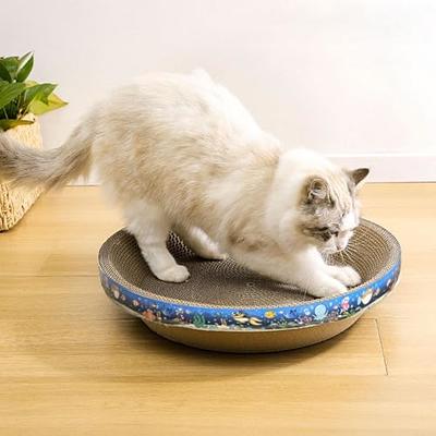 Cat Scratch Board, Cardboard 2 in 1 Oval Cat Scratching Board, Cat Scratch  Pad Bowl Nest, Durable Cat Floor Scratching, Wall Mounted Cat Scratching  Mat for Furniture Protection Cat Training Toy - Yahoo Shopping