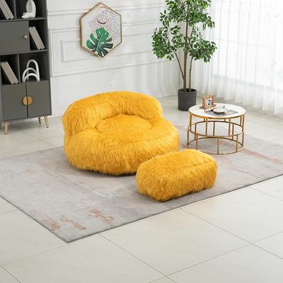 HABUTWAY Bean Bag Chair, Giant Bean Bag Chair with Washable Corduroy Cover  Ultra Soft, Convertible Bean