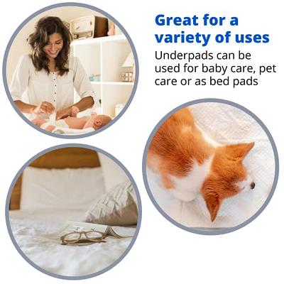 GREEN LIFESTYLE Washable Underpads - Large Bed Pads for use as Incontinence  Bed Pads, Reusable Pet Pads, Great for Dogs, Cats, Bunny, Seniors Bed Pad