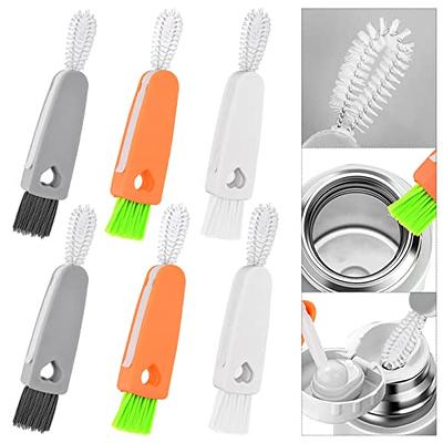  3 PCS 3 in 1 Tiny Bottle Cup Lid Detail Brush Straw Cleaner  Tools Water Bottle Cleaning Crevice Brush for Bottles Carrot Clean Brushes  for Nursing Bottle Cups Cover : Home & Kitchen