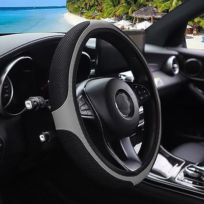 Leke Auto Heated Steering Wheel Cover, 12V Fast Heating, Universal