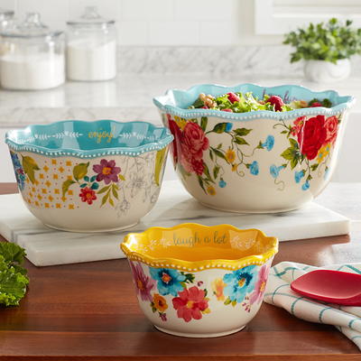 The Pioneer Woman Flea Market 3-Piece Ceramic Mix Bowls