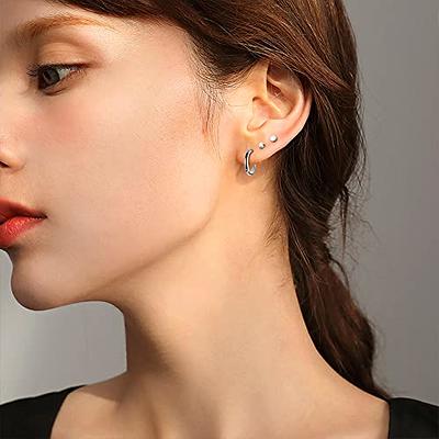 Threadless Flat Back Stud Earrings, 6 Pairs Titanium Hypoallergenic Earrings  for Women Men, Cubic Zirconia Silver Gold Stud Earrings Surgical Stainless  Steel Stud Earrings Set for Cartilage 2-8mm (Rose Gold-2/3/4/5/6/8mm) -  Yahoo