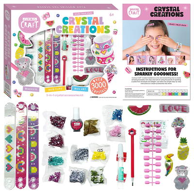 Hair Beader Accessory Kit Dazzling Hair Beads Ages 6+