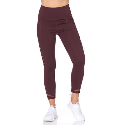 Reebok Women's Solid Print High Rise 7/8 Legging with 25 Inseam