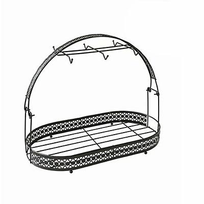 Wrought Iron Tea Set Stand Dishes Organizer