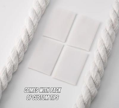 Chunky Laces 10mm Thick Cotton Rope Lace - Clear Tips Shoelace | x2