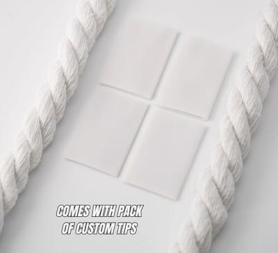  Chunky Laces White with White Aglets Natural Cotton Rope  Shoelaces, 14mm Thick, 160cm Length for Air Force 1, Boot Laces, Elastic  Laces, Ideal Thick Rope for Sneakers, Jordan shoes, Dunks 