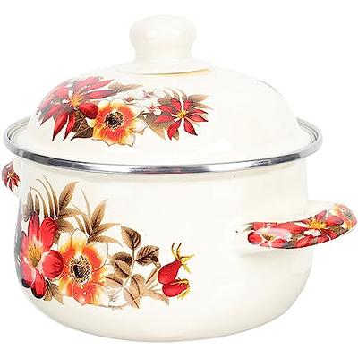  Hemoton Enamel Enamel Soup Pot Non Stick Pasta Pot