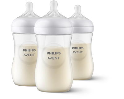 Philips Avent Natural Baby Bottle with Natural Response Nipple , Clear,  9oz, 1pk, SCY903/91 