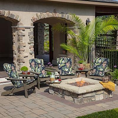 Arden Selections Outdoor Deep Seat Set Black Simone Tropical : Target