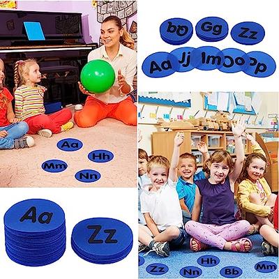 Yeaqee 26 Pcs A-Z Spot Circle Markers Floor Letters Carpet Markers Carpet  Dots Carpet Floor Circle Sit Markers for Kids Teachers Preschool  Kindergarten Seating Supplies (Blue, Black) - Yahoo Shopping