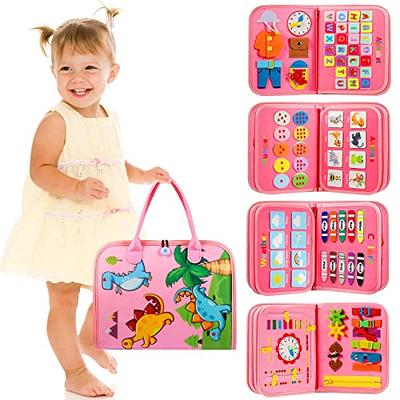 Fidget Board Busy Board for Toddler Girl Gift Montessori Baby Girl