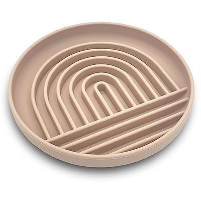 Feedoo Slow Feeder Dog Bowls 3 Cups Large, Food Grade 304 Stainless Steel  Dog Bowls, with Non-Slip Silicone Mat, Maze Pet Dish to Slow Down Eating