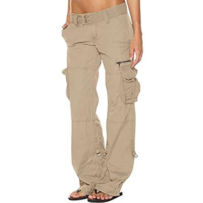 SMIDOW Baggy Parachute Pants for Women Low Rise Wide Leg Cargo Pant  Military Army Combat Work Trousers with Pockets - Yahoo Shopping