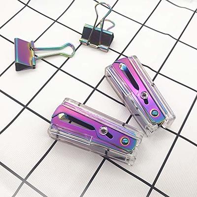 6 Pack Bling Office Stationery Set Desk Accessory Office Set Includes Pen  Scissor Stapler Staple Remover 1000 Pcs Staples Tape Dispenser with Diamond  Inlay for Office Home Desk Supplies (Purple) - Yahoo Shopping