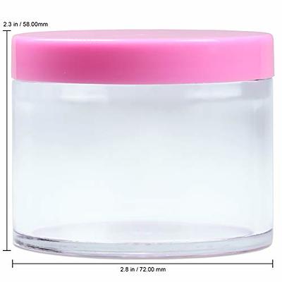 6 X 3ml Empty Mini Plastic Jars / Pots / Boxes, Airtight Storage