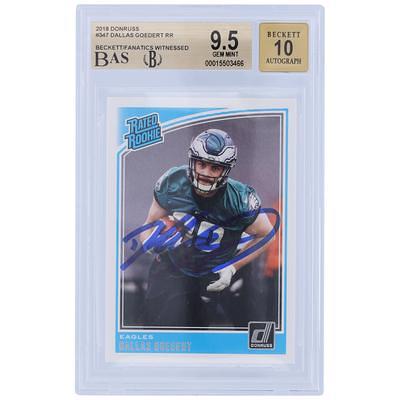 Dallas Goedert Philadelphia Eagles Autographed 2018 Panini Donruss Rated  Rookie #347 Beckett Fanatics Witnessed Authenticated 9.5/10 Card - Yahoo  Shopping