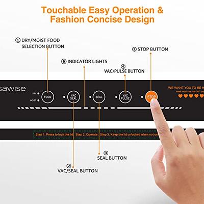  MegaWise Powerful and Compact Vacuum Sealer Machine(Black):  Home & Kitchen