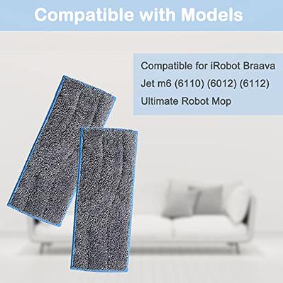  iRobot Braava Jet M6 (6110) Ultimate Robot Mop and m Series  Washable Wet Mopping Pads, (2-Pack)