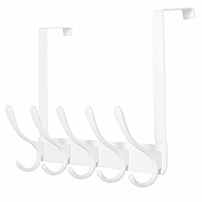 WEBI Over The Door Hook Door Hanger Hook Rack with 5 Tri Hooks for