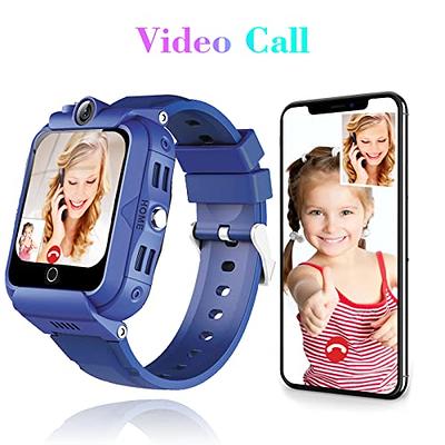 4G Kids Smart Watch w GPS Tracker, Phone Watch w Video Chat 3 Way-call  Wi-Fi SOS Touch Screen Child Tracker Phone Watches Christmas Birthday Gift  For