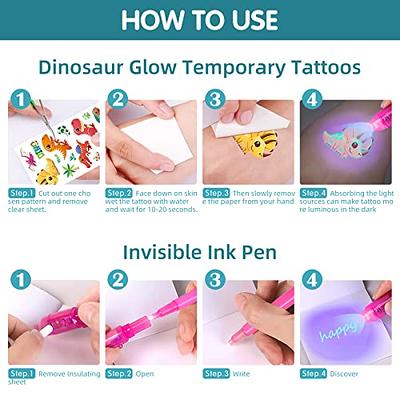 ENJOCASES 30 Pieces Invisible Ink Pen with UV Light Spy Pen Magic Marker for Kids Secret Message Pens Party Favors Ideas Gifts Easter Day Halloween