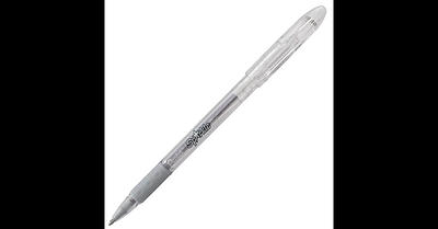 Pentel Sparkle Pop Gel Pen, Medium Point, Silver Ink (K91-DZ