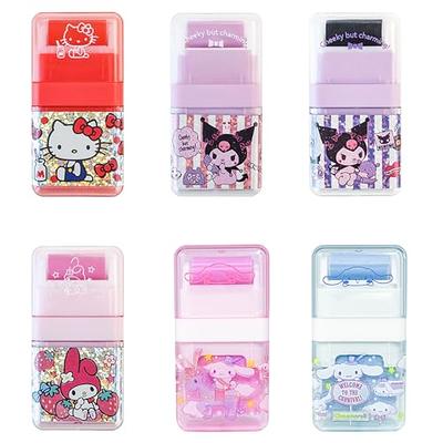 EIKOSON Erasers for Kids Pencil Eraser Shaving Roller Case for Easy Pick Up  and Removal | Animal Themed Cute and Fun Party Favor and School Supplies