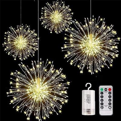 LED Starburst Fairy Lights Remote Control, Best Selling Hanging Starburst  LED Lights Wedding Home Decor Remote Firework, Christmas,firework 