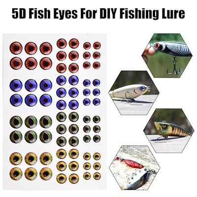  Fishing Lure Eyes 3D/4D/5D Fish Eyes Realistic Artificial  Fly Tying Eyes For Making Fishing Bait Lures Crafts DIY Materials Tool