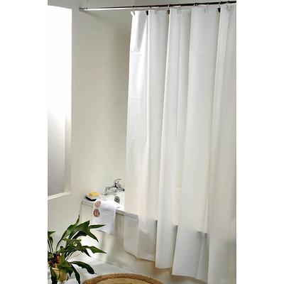 Kenney Medium Weight Peva Shower Curtain Liner with Pockets, White