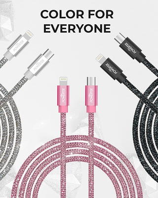 Anker iPhone Charger Cable, (2-Pack) 6ft Lightning Cable, Premium Nylon  USB-A to Lightning Cable, MFi Certified iPhone Charger Cable for iPhone