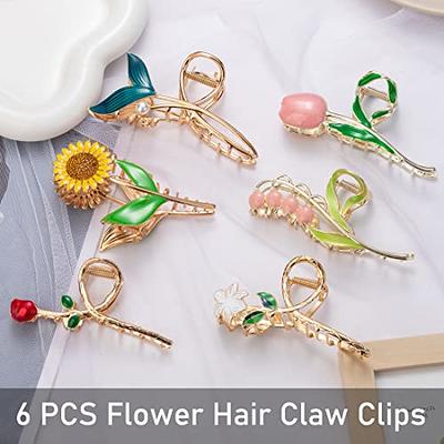 6pcs Claw Clips For Thick Hair,hair Claw Clip Hair Clips Hair Accessories  For Women Girls,large Claw Clips Strong Hold Hair Clip