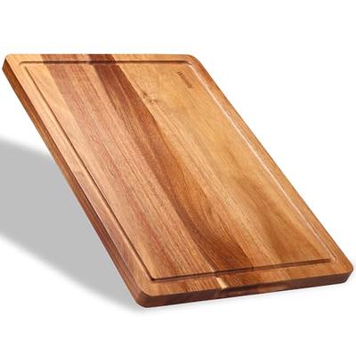 PortoFino Wood Cutting Board - Wooden Cutting Boards for Kitchen - Chopping  Board - Cheese Board - Charcuterie Board - Acacia Wood Cutting Board - Non