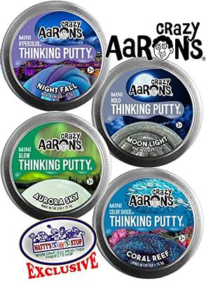 Crazy Aaron's Putty Mini Tins Aurora Sky, Nightfall, Coral Reef