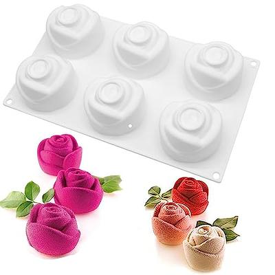 3d Roses Silicone Mold Roses Candle Silicone Mold Roses Soap Mold For  Making Roses Mousse Cake(m)