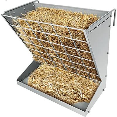 YXJSTO Wall Mount Hay Rack, Heavy-Duty Galvanized Metal 2 in 1 Hay and  Grain Feeder, Livestock Feeder with Adjustable Distance, Hay Feeder for  Goats, Sheep, Horse - Yahoo Shopping