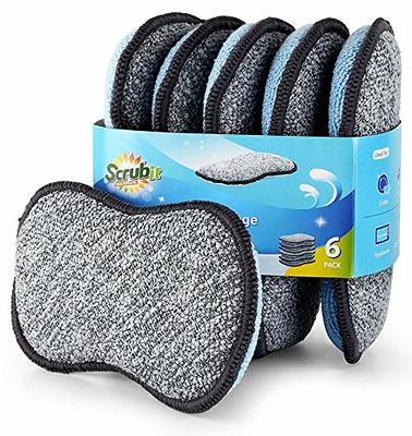 24 Pack Heavy Duty Scrub Sponges Kitchen Dish Bathroom Cleaning Scrubber  Sponge